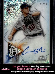 2021 Bowman Sterling Casey Mize Rookie Speckle Refractor Auto #/99 Tigers - Picture 1 of 2