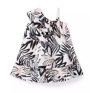 NWT Janie & Jack Floral Ruffle Trapeze Dress Girls Size 8 - Picture 1 of 5