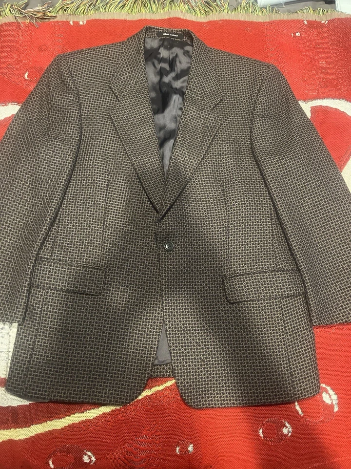 Vintage Beged OR of Israel Men’s Alpaca/Wool Blazer Single Breasted Sz 40 Short - Image 1 of 4