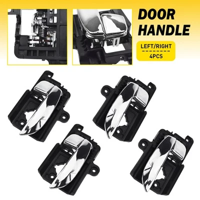 适用于 2007 - 2010 现代伊兰特内门把手替换装 Chrome 4 件装 — 第 1/4 张图片