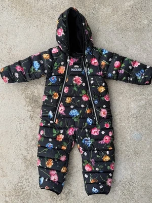 Mackage BAMBI Down Infant Snowsuit in Floral pattern on Black Ground * 24 Months - Image 1 of 4