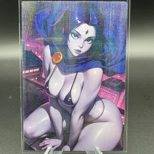 Raven Anime Waifu Card Doujin ACG Goddess Holo - Picture 1 of 4