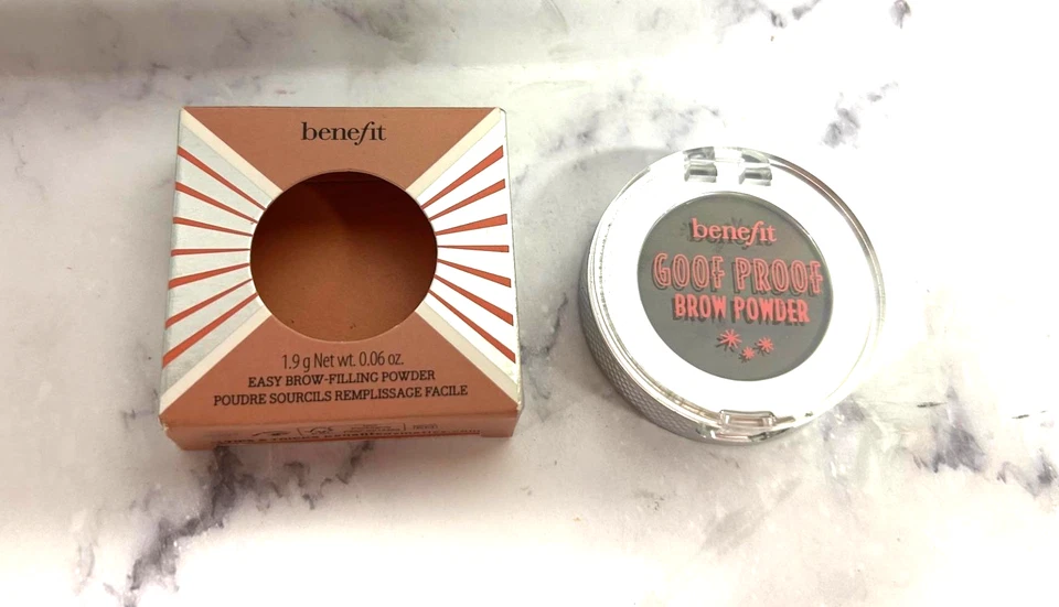 Polvo de relleno de cejas Benefit Goof Proof tono #2 rubio dorado cálido tamaño completo nuevo en caja Foto 1 de 1
