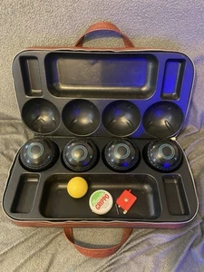 Vintage Set Of Henselite Bowls Size 1 Carrying Case Great Condition - Picture 1 of 10