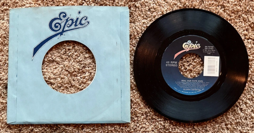 Gloria Estefan - Seal Our Fate (Edit) - 7" Vinyl Single - OG Sleeve - VG+ - Image 1 of 2