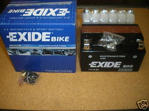 EXIDE MOTORCYCLE BATTERY YTZ10-BS = CTZ10BS = CTZ10-BS - Picture 1 of 1