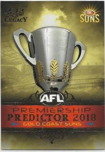 2018 Select Legacy GOLD COAST (PP15) Gold Premiership Predictor 099/180 - Picture 1 of 1