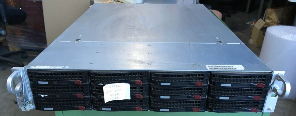 Intel Server l 2x Intel Xeon E5520 @2.1GHz 20GB 4x2TB HDD 2xPSU - Image 1 of 4
