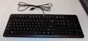 HP SK-2025 USB Wired Keyboard Black - Imagen 1 de 2