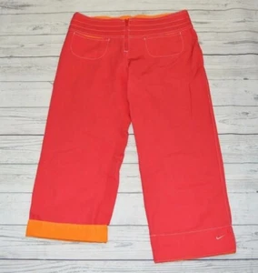 Mujer Mediano M 8 10 NIKE Ropa Activa Pantalones Capri Entrenamiento Coral Rosa - Imagen 1 de 4