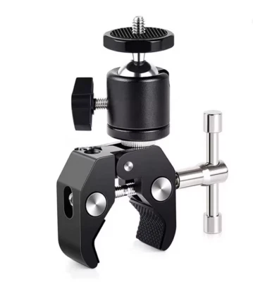 Kugelkopf Schnellspanner Klemmhalterung Stativhalterung  Schraubclip DLSR GOPRO - Bild 1 von 4