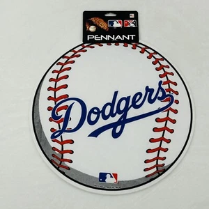 Los Angeles LA Dodgers MLB Baseball Shape Rico Ind. Felt Pennant Banner Flag 15” - Picture 1 of 5