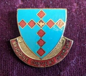 Insignia escolar esmaltada vintage Brigidine Convent Denbigh - Imagen 1 de 3