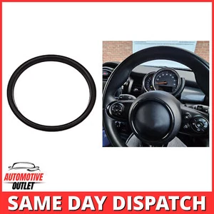 STEERING WHEEL CENTER RING COVER BLACK FOR MINI F54 F55 F56 F57 F60 COOPER S JCW - Picture 1 of 8
