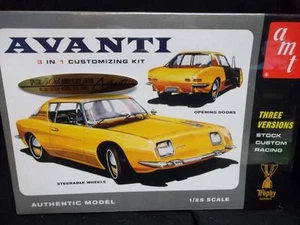 2012 AMT 780 1963 Studebaker Avanti Plastic Model Kit - Picture 1 of 3