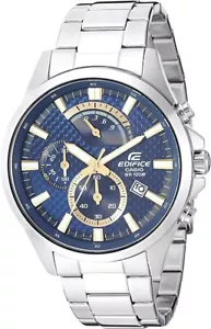 CASIO MEN'S EFV-530D-2A EDIFICE BLUE DIAL WATCH - Picture 1 of 1