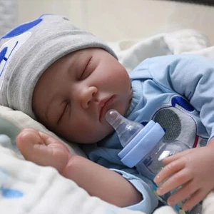 22 "Realistische Reborn Baby Puppen Lebensechte Vinyl Silikon Neugeborenen - Bild 1 von 6