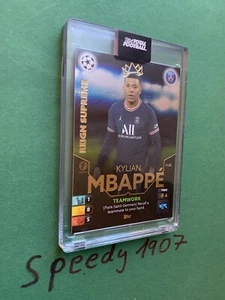 Topps Total Football Champions League 21/22 Reign Supreme Mbappe Paris PSG #100 - Picture 1 of 1