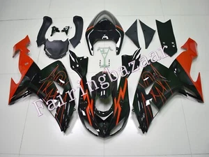 Kit de carenado de carrocería de inyección ABS 2006 ZX 10R negro rojo negro - Imagen 1 de 8