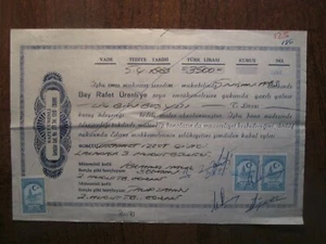 DOCUMENTO DE TURQUÍA CON SELLOS DE INGRESOS - Imagen 1 de 1
