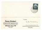 Germany Sc#416-TYPEWRITTER CARD-GEORG SCHUBERT,ELEKTRISCHE MASCHINEN