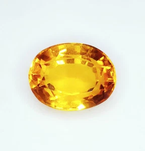 Natural Yellow Citrine 10 Ct Loose Gems Untreated Certified Oval Cut Citrine A05 - Picture 1 of 11