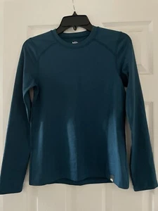 REI Kids Youth Boys Girls Thermal Base Layer 14/16 Large Blue Shirt Long Sleeve - Picture 1 of 3