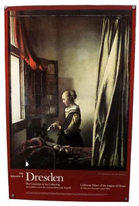POSTER 1979 mostra artistica tedesca Splendore di Dresda VERMEER ragazza alla finestra - Foto 1 di 11