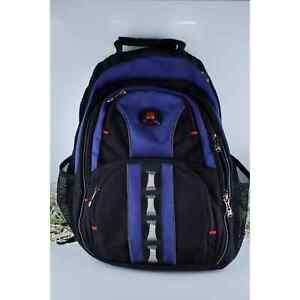 Wenger Ibex Swiss Gear 16" Laptop Backpack Cobalt Blue Black Pristine 