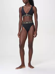 Versace Greca Logo Damen Badeanzug Zweiteiler Schwarz - Bild 1 von 16