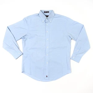 Nordstrom Shirt Mens Size 15-33 Blue Long Sleeve Buttoned Smartcare Wrinkle Free - Picture 1 of 14