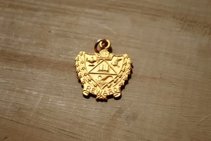 Pendant Gold filled "Reward" Lamp, books, Cornucopia, bird - Picture 1 of 5