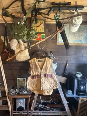 Vintage Hunter’s Choice Men’s L Bird Hunting Vest Button Attached Carry Bag NICE - Image 1 of 4