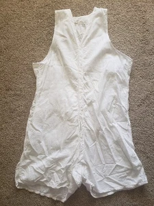 Antique Men’s Union Suit Underwear Mens Cotton Short Rear Button - Picture 1 of 9