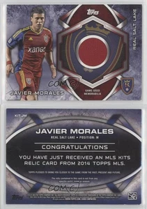 2014 Topps MLS Kits Relics Javier Morales #KIT-JM - Picture 1 of 3
