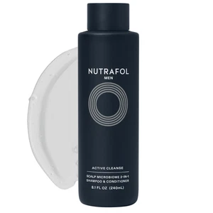 Nutrafol Men's Shampoo and Conditioner 2-in-1, Cleanses, Hydrates, Unclogs Pores - Picture 1 of 6