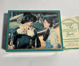 Vintage Wizard Of Oz Musical Jewelry Box Dorothy And Scarecrow Working - Picture 1 of 13