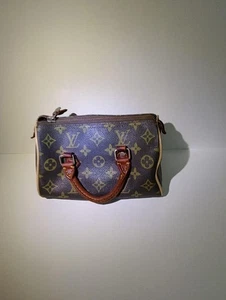 Louis Vuitton Monogram Nano Speedy Used Display Bag Small Pouch Vintage - Picture 1 of 15