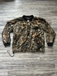 Vintage 90s Realtree Camouflage Lined Hunting Bomber Jacket Size Large - Picture 1 of 6