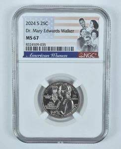 2024-S Washington Quarter Dr. Mary Edwards Walker MS67 NGC American Women *4480 - Picture 1 of 5
