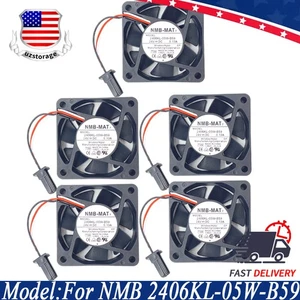 5PCS Numerical Control Machinery Cooling Fan For NMB 2406KL-05W-B59 DC 24V 0.13A - Picture 1 of 3