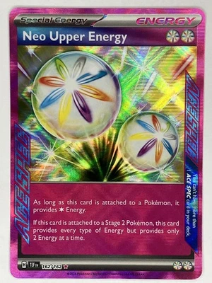 Neo Upper Energy NM Ace Spec 162/162 SV05: Temporal Forces Pokemon TCG Holo - Image 1 of 4