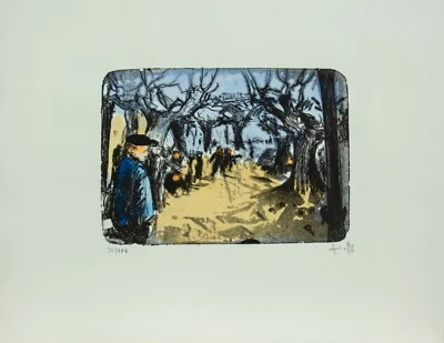 Werner Lichtner-Aix / Lithographie / handsigniert/ 100 Exemplare / I - Bild 1 von 2