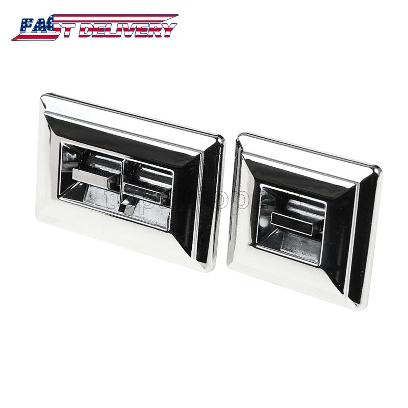 Juego de 2 interruptores de ventana eléctrica cromados para Chevy GMC Pontiac 20043940+20061549 Foto 1 de 4