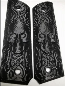 Colt 1911 Griffschalen Grips Skull 3D PLA Schwarz - Bild 1 von 1