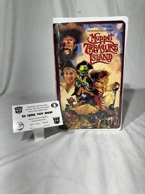 Jim Henson Muppet Treasure Island VHS Video Tape VTG 1996 Movie Clamshell Case - Image 1 of 4