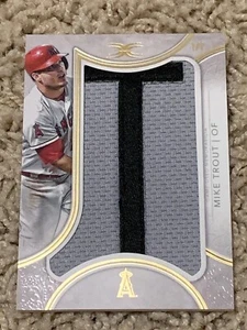 2018 Topps Definitive Collection Mike Trout Name Plate Letter T 1/1 N0n Auto - Picture 1 of 4