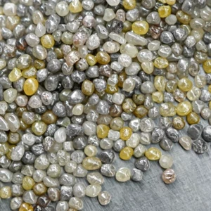 Yellow Natural Loose Raw Rough Diamond Uncut River Diamond 40 PCS 2.00 CT - Picture 1 of 9