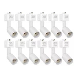 12 Pack J Type Track Light Head to GU10 Base Adapter Light Direction Adjustable - Bild 1 von 7