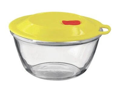 Toughened Glass Mixing Bowl with Easy Lid 2500 ml Serving Bowl Treo Mixing Bowl - Image 1 of 4